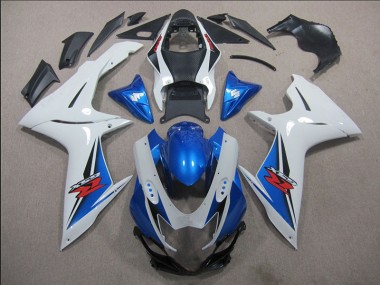 Purchase 2011-2024 White Blue Suzuki GSXR600 Motorbike Fairing Kits UK