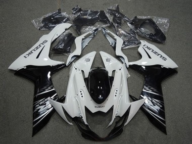 Purchase 2011-2024 White Glossy Black Suzuki GSXR 600 Motorcycle Fairings UK