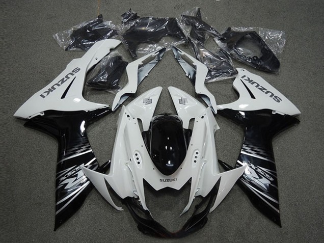 Purchase 2011-2024 White Glossy Black Suzuki GSXR 600 Motorcycle Fairings UK