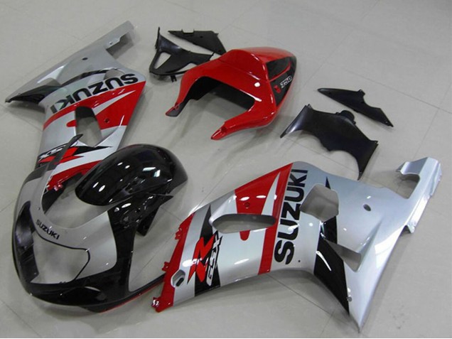 Purchase 2001-2003 Red Silver Black Suzuki GSXR 750 Motorcycle Fairings UK