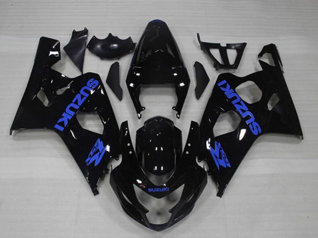 Purchase 2004-2005 Glossy Black Blue Decal Suzuki GSXR 750 Motorcycle Fairings UK