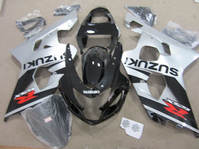 Purchase 2004-2005 Black White Suzuki GSXR750 Motorbike Fairing Kits UK Purchase 2004-2005 Black White Suzuki GSXR750 Motorbike Fairing Kits UK