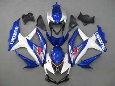 Purchase 2008-2010 White Silver Blue Black Suzuki GSXR 750 Motorcycle Fairing UK