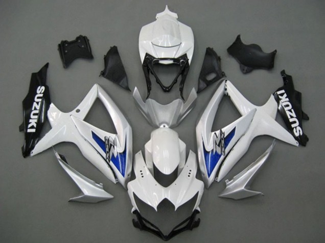 Purchase 2008-2010 White Silver Blue Black Suzuki GSXR 750 Motorcycle Fairings UK