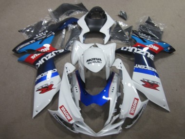 Purchase 2011-2024 White Blue Motul Suzuki GSXR 750 Motorcycle Fairings UK