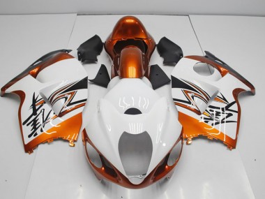 Purchase 1996-2007 White Orange Suzuki GSXR1300 Hayabusa Motorcycle Bodywork UK