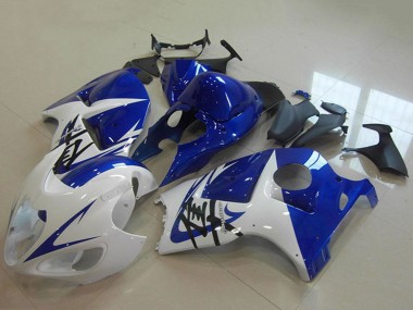 Purchase 1996-2007 White Blue Suzuki GSXR 1300 Hayabusa Motorcycle Fairing UK