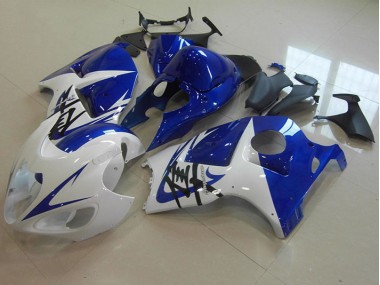 Purchase 1996-2007 Blue White Suzuki GSXR1300 Hayabusa Moto Fairings UK