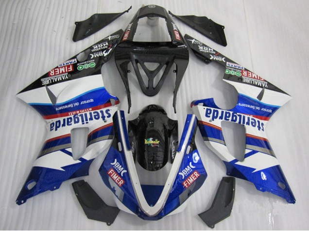 Purchase 2000-2001 White Blue Black Red Fimer Sterilgarda Yamaha YZF R1 Motorcycle Fairings UK