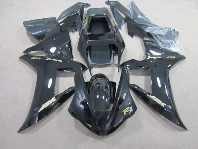 Purchase 2002-2003 Black with Gold Decal Yamaha YZF R1 Motorbike Fairing UK