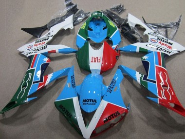 Purchase 2004-2006 White Blue Red Green White Fiat Motul Yamaha YZF R1 Motorcycle Fairings UK