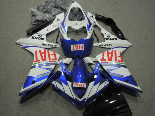 Purchase 2007-2008 Blue White Red Fiat Yamaha YZF R1 Motorcycle Replacement Fairings UK Purchase 2007-2008 Blue White Red Fiat Yamaha YZF R1 Motorcycle Replacement Fairings UK