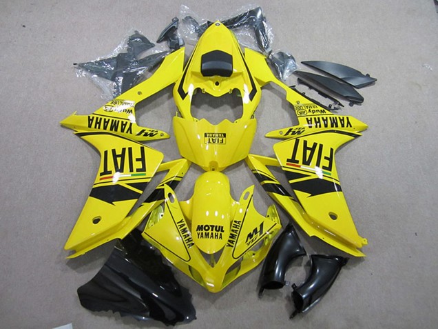 Purchase 2007-2008 Yellow Black Motul Fiat Yamaha YZF R1 Motorcycle Fairings UK