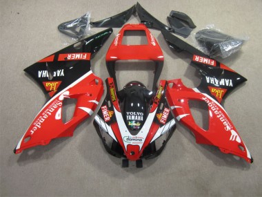 Purchase 2009-2011 Red Black White Santander Yamaha YZF R1 Motorcycle Fairing Kit UK