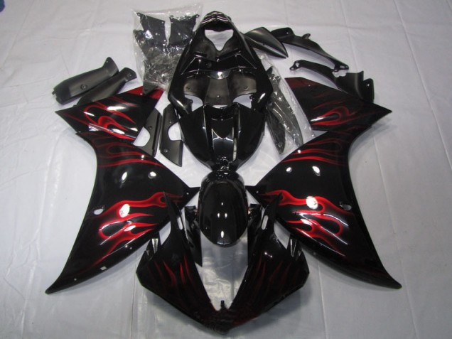 Purchase 2009-2011 Black Red Flame Yamaha YZF R1 Motor Fairings UK Purchase 2009-2011 Black Red Flame Yamaha YZF R1 Motor Fairings UK