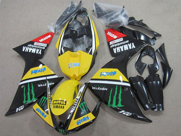 Purchase 2009-2011 Yellow White Black Red Green Motul Monster Yamaha YZF R1 Motorcycle Fairings UK