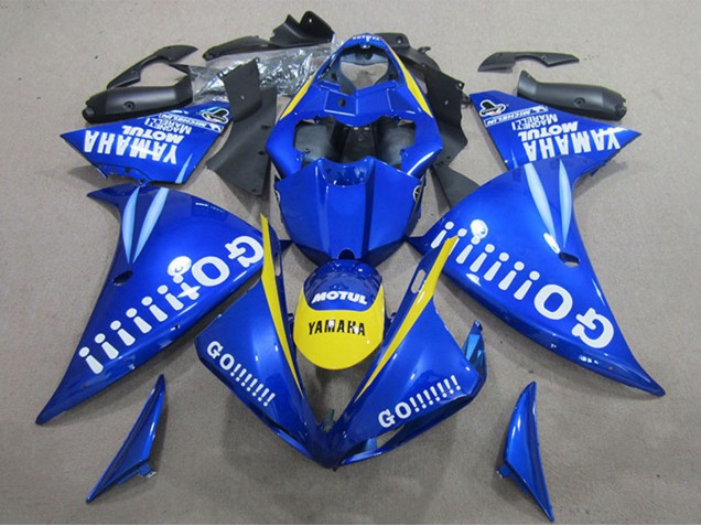 Purchase 2009-2011 Blue Yellow White Go Yamaha YZF R1 Motorcycle Fairings UK
