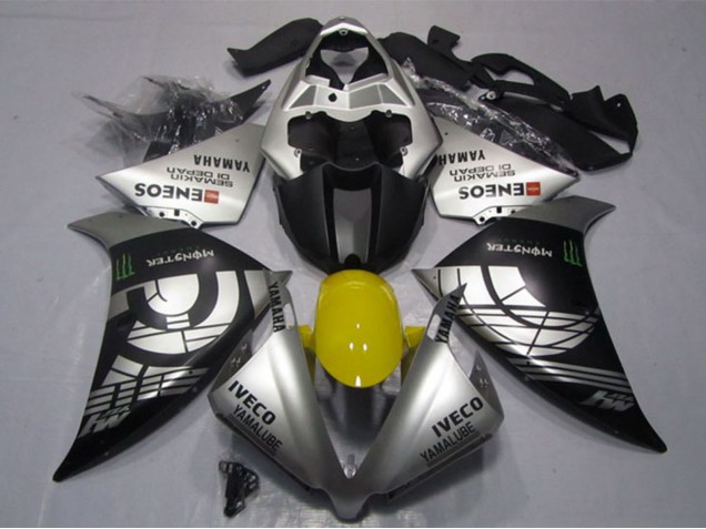 Purchase 2012-2014 Silver Black IVECO Yamalube ENEOS Monster Yamaha YZF R1 Motorcycle Fairings UK