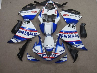 Purchase 2012-2014 White Blue Volvo Sterilgarda 25 Yamaha YZF R1 Motorcycle Fairings Kit UK