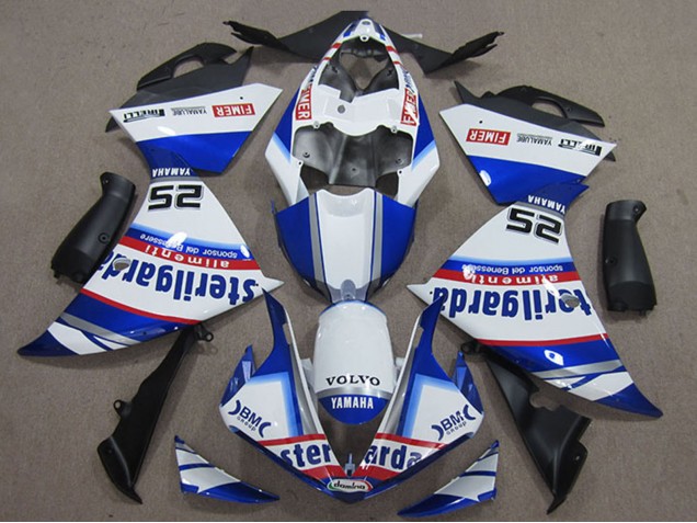 Purchase 2012-2014 White Blue Red Black Fimer Sterilgarda Yamaha YZF R1 Motorcycle Fairings UK
