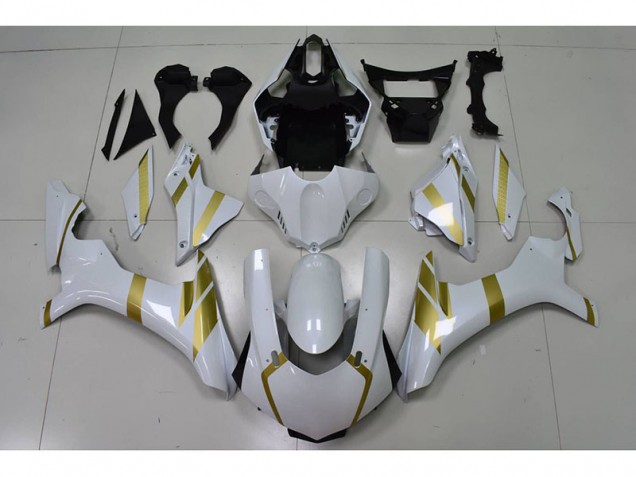 Purchase 2015-2019 White with Gold Decal Yamaha YZF R1 Motor Fairings UK Purchase 2015-2019 White with Gold Decal Yamaha YZF R1 Motor Fairings UK