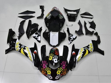 Purchase 2015-2019 Black White Yellow Pink Shark Yamaha YZF R1 Motorcycle Fairings UK