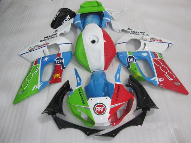 Purchase 1998-2002 Blue Red Fiat Kastinee Yamaha YZF R6 Motorcycle Fairings Kit UK Purchase 1998-2002 Blue Red Fiat Kastinee Yamaha YZF R6 Motorcycle Fairings Kit UK
