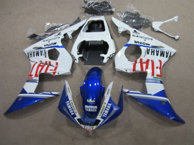 Purchase 2003-2005 White Blue Motul Fiat Yamaha YZF R6 Motorcycle Fairings Kits UK