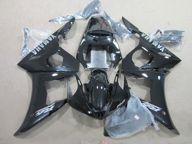 Purchase 2003-2004 Glossy Black Silver Decals Yamaha YZF R6 Motorcycle Fairings UK