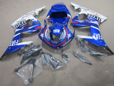Purchase 2003-2005 Blue White Motul Fiat Yamaha YZF R6 Motorcylce Fairings UK