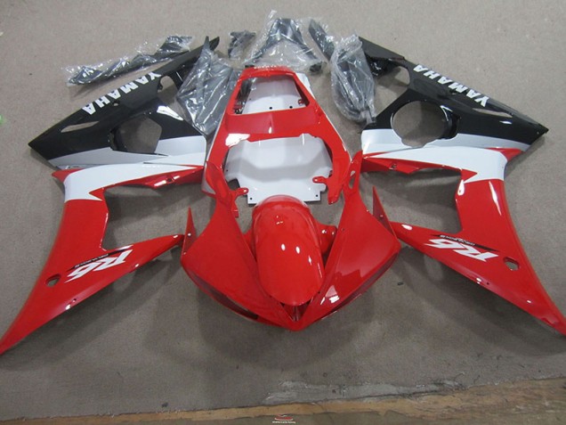 Purchase 2003-2005 Red White Yamaha YZF R6 Motorcycle Fairings UK Purchase 2003-2005 Red White Yamaha YZF R6 Motorcycle Fairings UK