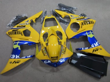 Purchase 2003-2005 Yellow Motul Yamaha YZF R6 Motorcycle Fairing Kits UK