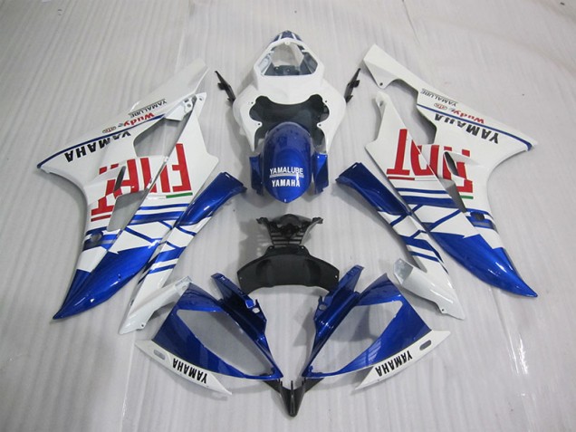 Purchase 2006-2007 Blue White Fiat Yamaha YZF R6 Motorcycle Fairings UK Purchase 2006-2007 Blue White Fiat Yamaha YZF R6 Motorcycle Fairings UK