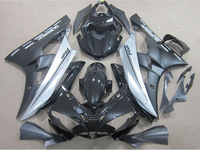 Purchase 2006-2007 Glossy Black Matte Black Silver Yamaha YZF R6 Motorcycle Fairings UK