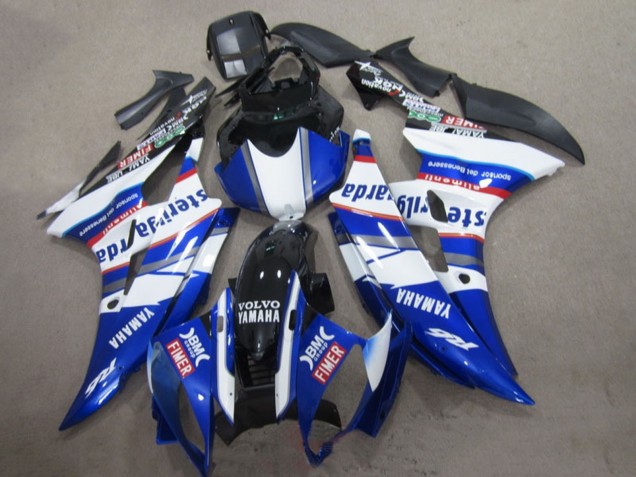 Purchase 2006-2007 White Blue Red Sterilgarda Volvo Fimer Yamaha YZF R6 Motorcycle Fairings UK